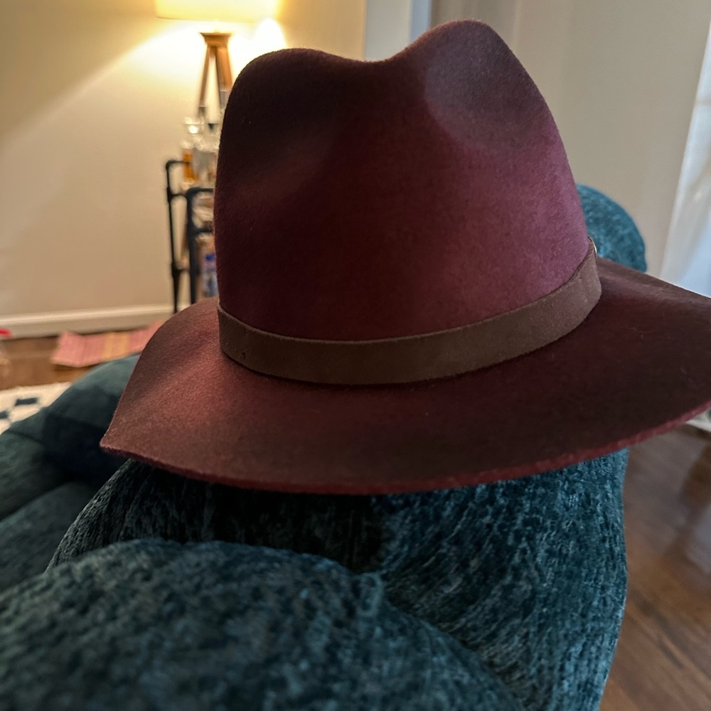 Goorin Brothers Burnt Maroon Fedora Hat